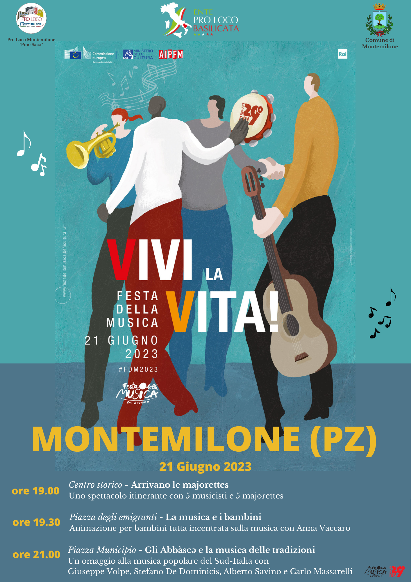 Al momento stai visualizzando Festa della Musica 2023 – 29′ edizione